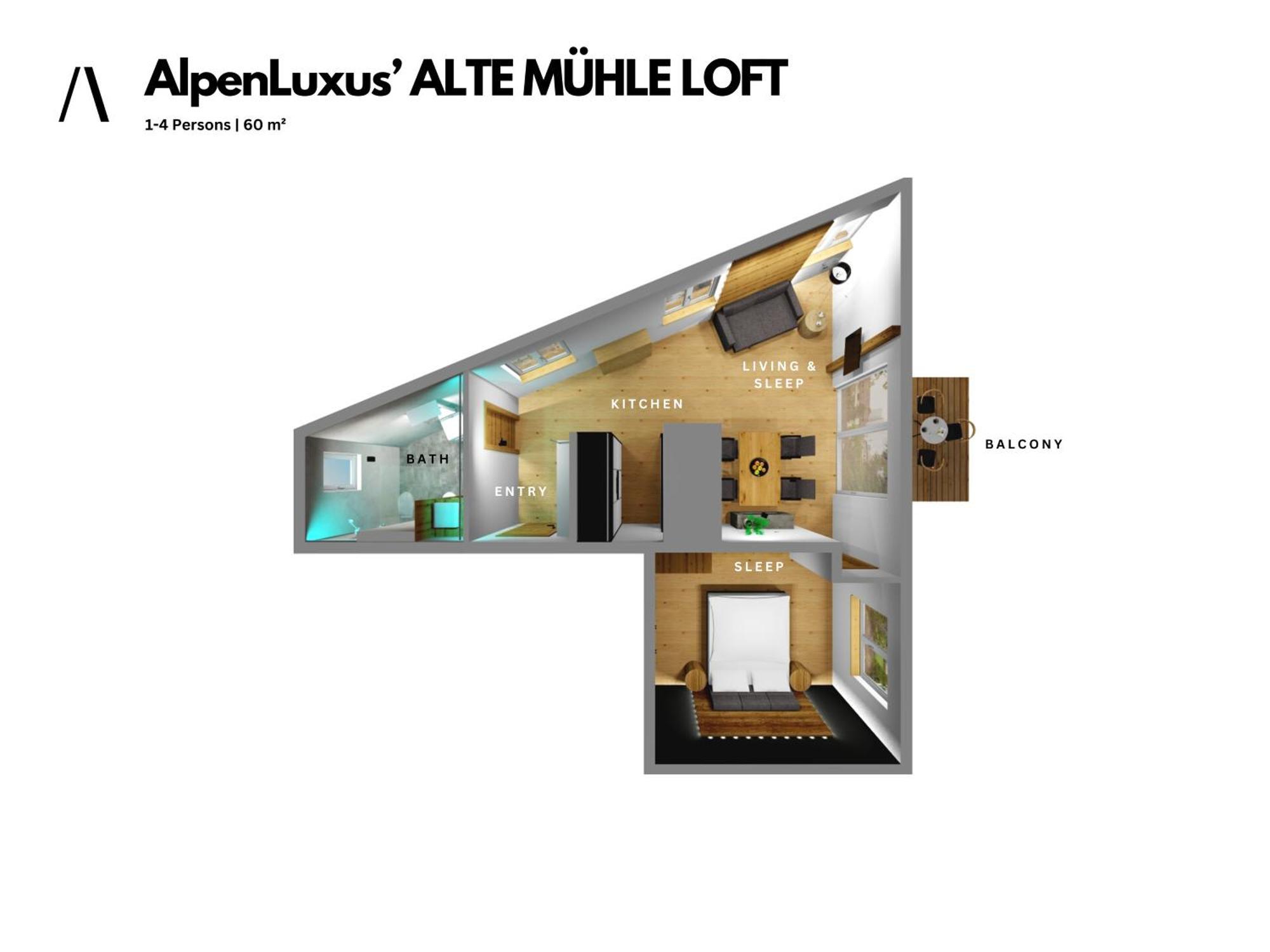 Alte Muehle Loft - Balcony & Car Park By Alpenluxus Appartements Brixlegg Bagian luar foto